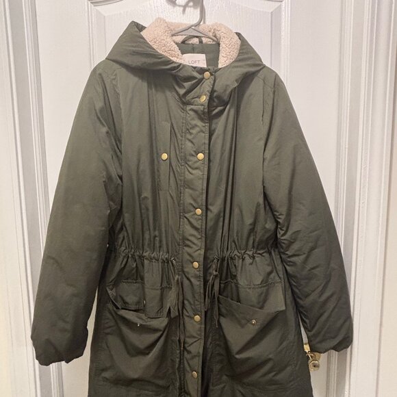 Loft Green Anorak Style Jacket - Like New - Size M - Picture 1 of 3